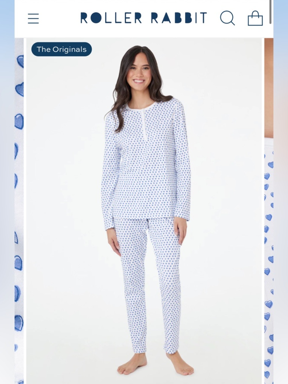 Roller Rabbit Hearts Pajamas